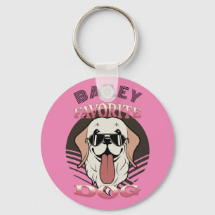 Porte-clés Chien favori, drôle mignon chien maman/papa Person