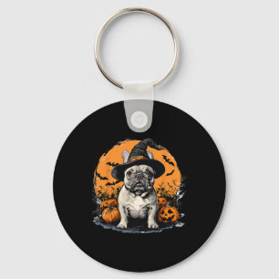 Porte-clés Chien Français Chien Français Chien Blanc Casquett