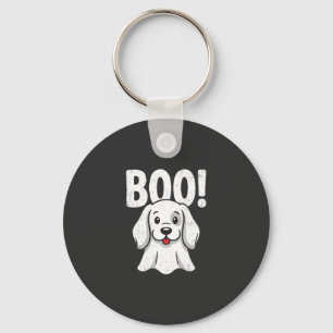 Porte-clés Chien Halloween Boo Design de chiot mignon fantôme