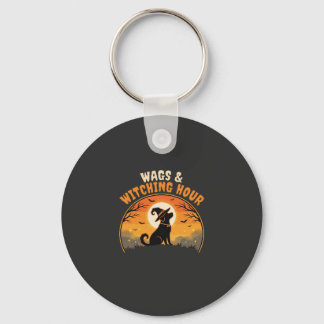 Porte-clés Chien Halloween Clair de lune