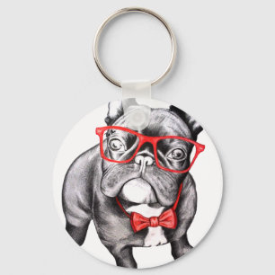 Porte-clés Chien heureux