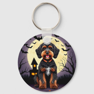 Porte-clés Chien heureux sur le thème d'Halloween