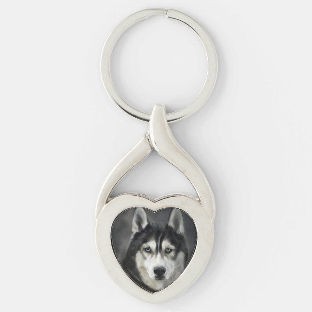 Porte-clés Chien Husky Gros Chien Animal Animateur Animé (Devant)