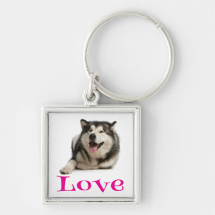 Porte-clés Chien Malamute d'Alaska