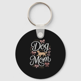 Porte-clés Chien Maman Élégante Coquette Golden Retriever Des