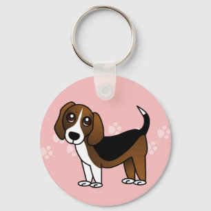 Porte-clés Chien mignon de bande dessinée de beagle