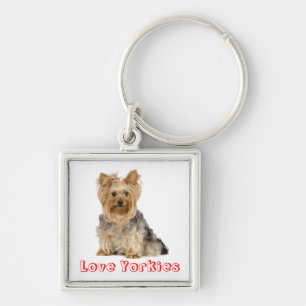 Porte-clés Chien Mignon Yorkshire Terrier Amour