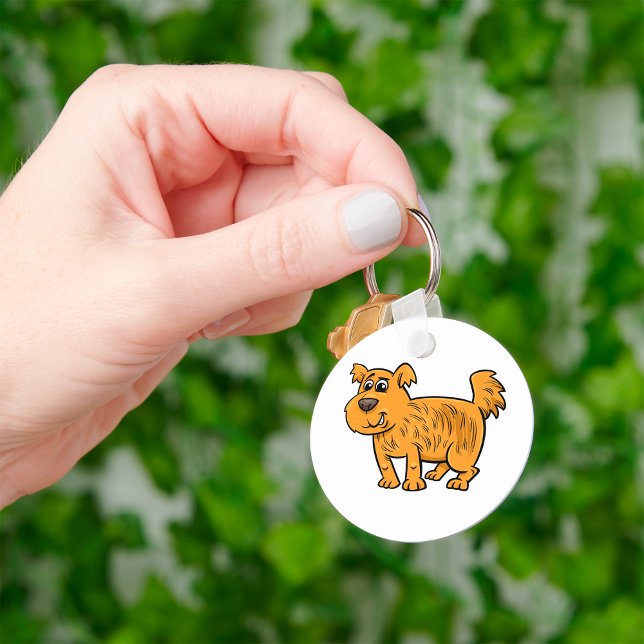 Porte-clés Chien orange hirsute (Créateur téléchargé)
