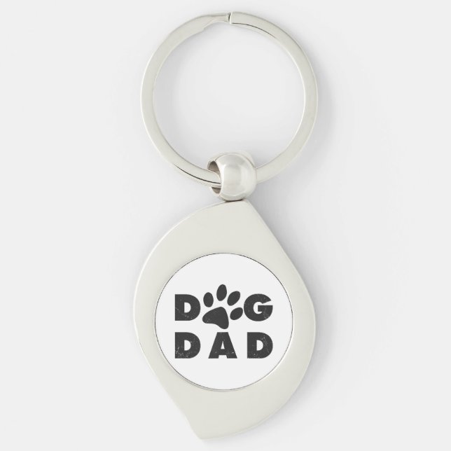 Porte-clés Chien papa classique (Devant)