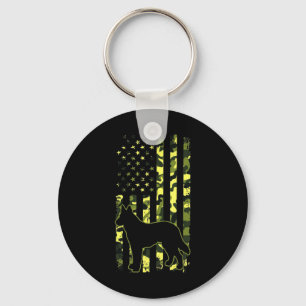 Porte-clés Chien patriotique berger allemand