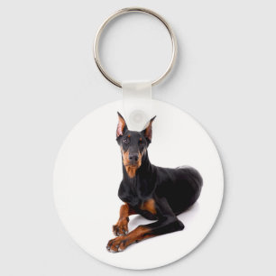 Porte-clés Chien Puppy Doberman Pinscher