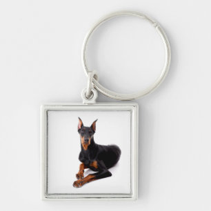 Porte-clés Chien Puppy Doberman Pinscher