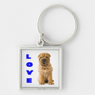 Porte-clés Chien Puppy Shar Pei Chinois