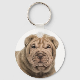 Porte-clés Chien Puppy Shar Pei Chinois Amour