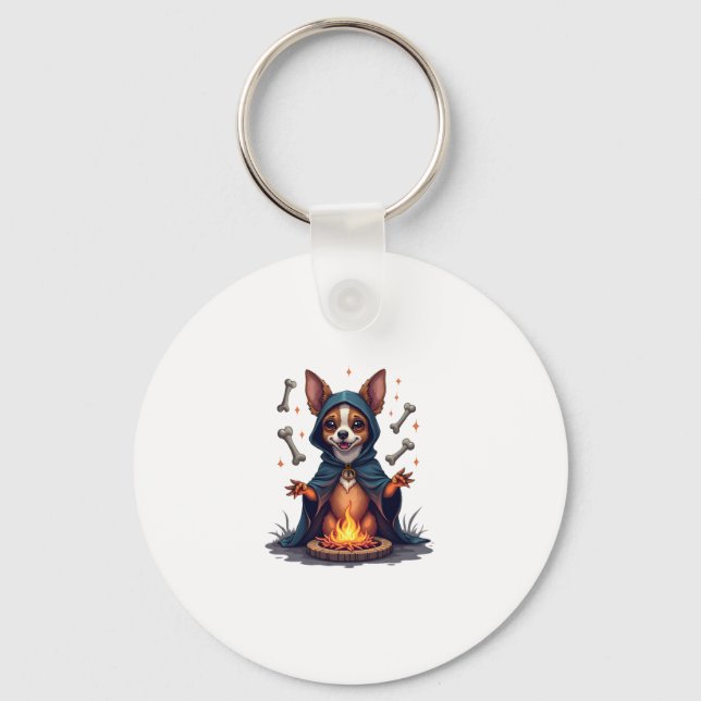 Porte-clés Chien rituel du Chihuahua maudit (Recto)