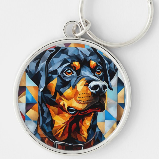 Porte-clés Chien Rottweiler (Devant)