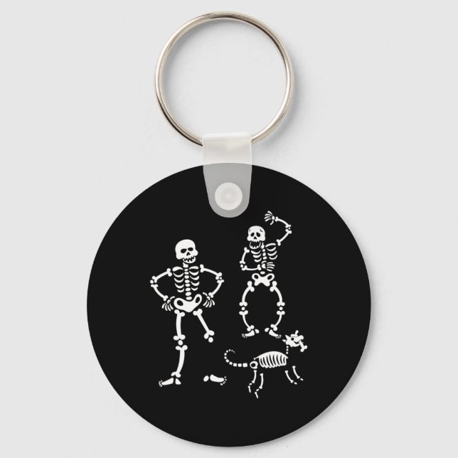 Porte-clés Chien Skull Skeleton Courir Halloween Costume Part (Recto)