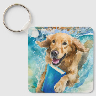 Porte-clés Chien sobre avec prière personnalisée AA Grand Liv