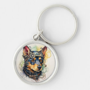 Porte-clés Chien Steampunk Australian Kelpie