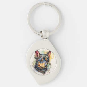 Porte-clés Chien Steampunk Kelpie Australien