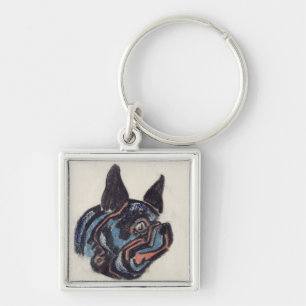 Porte-clés Chien T35228 (en pastel sur le papier)