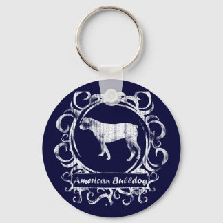 Porte-clés Chien-taureau Patiné américain classique