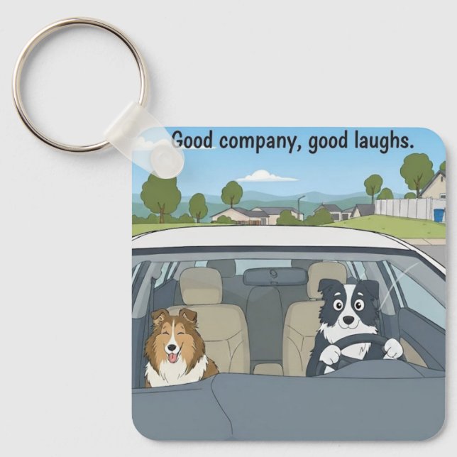 Porte-clés Chiens de dessin animé (Recto)