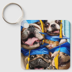 Porte-clés Chiens et chats diplômés en photomaton