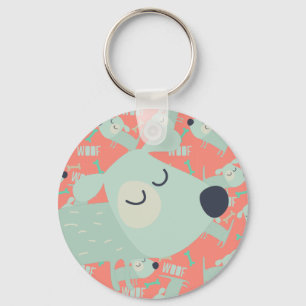 Porte-clés Chiens et os de Woof