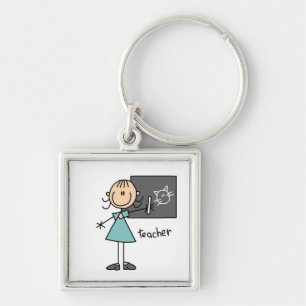 Porte-clés Chiffre de bâton de professeur