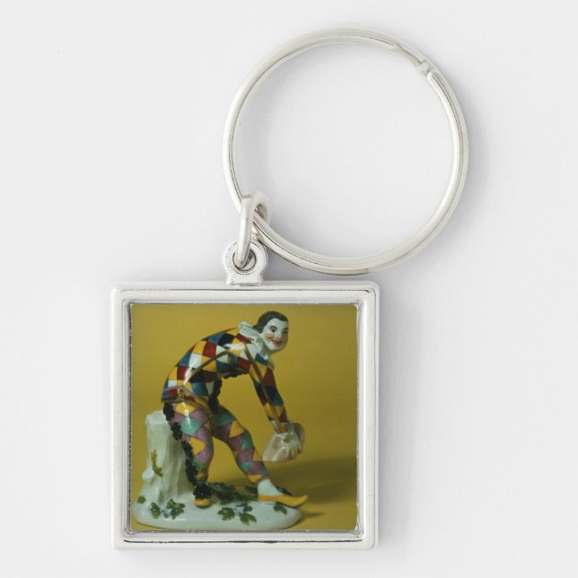 Porte-clés Chiffre de Meissen du harlequin, c.1750 (Devant)