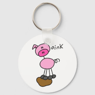 Porte-clés Chiffre T-shirts et cadeaux de bâton de porc