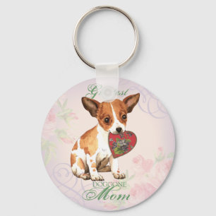 Porte-clés Chihuahua Heart Mom