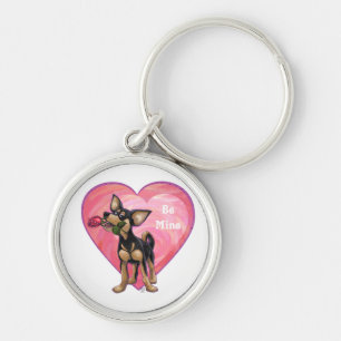 Porte-clés Chihuahua la Saint-Valentin