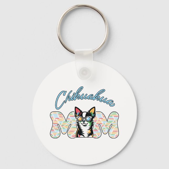 Porte-clés Chihuahua Maman (Recto)