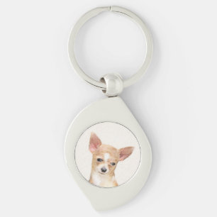 Porte-clés Chihuahua Peinture - Cute Original Chien Art