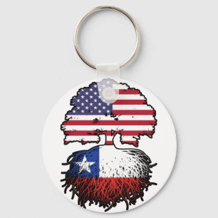Porte-clés Chili Amérique chilienne États-Unis drapeau des ra