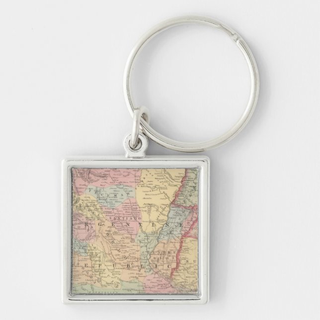 Porte-clés Chili, Argentine, Paraguay et Uruguay (Devant)