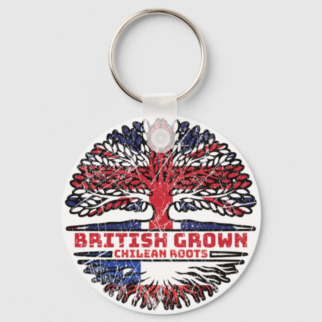 Porte-clés Chili Chilean Uk United Kingdom (Recto)