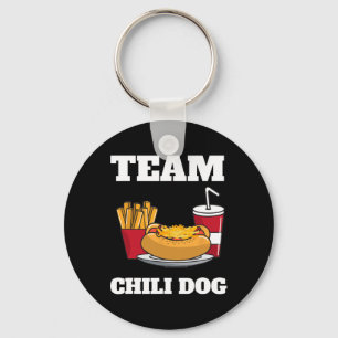 Porte-clés Chili Dog Et Homme De Hot Dog Et Nourriture De Chi