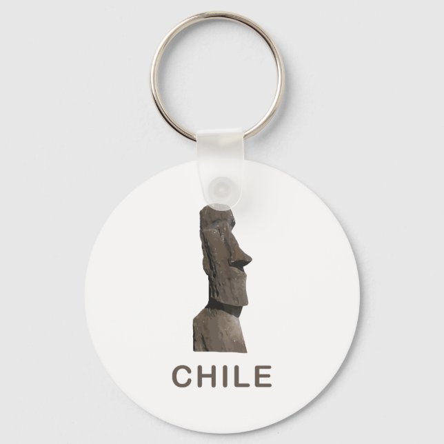 Porte-clés Chili Moai (Recto)