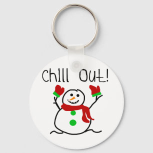 Porte-clés Chill Out Snowman Tshirts et cadeaux
