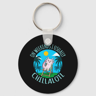 Porte-clés Chillalotl Kawaii Animal Axolotl Lover Propriétair