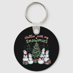 Porte-clés Chillin' avec mes neiges drôle Noël Snowman