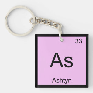 Porte-clés Chimie du nom Ashtyn Élément Tableau périodique