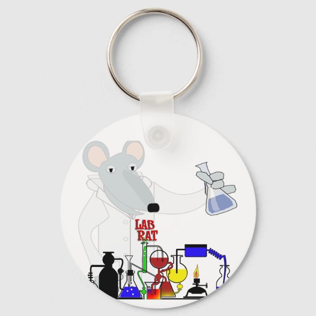 PORTE-CLÉS CHIMIE LAB RAT (Recto)