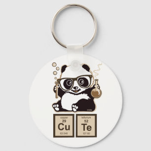 Porte-clés Chimie panda découvert mignon