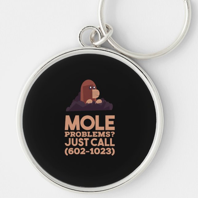 Porte-clés Chimie - Problèmes de mole (Devant)