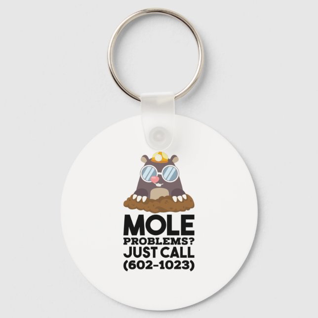 Porte-clés Chimie - Problèmes de mole (Recto)