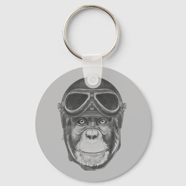 Porte-clés Chimpanzé vintage (Recto)